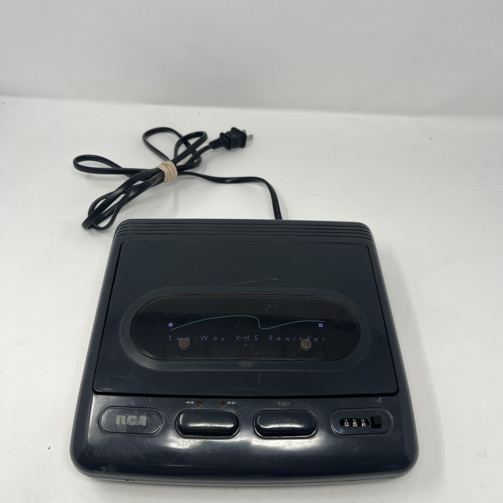Vintage RCA Two Way VHS Video Cassette VCR Tape Rewinder Thomson Model UVR2Q